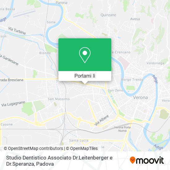 Mappa Studio Dentistico Associato Dr.Leitenberger e Dr.Speranza