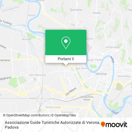 Mappa Associazione Guide Turistiche Autorizzate di Verona