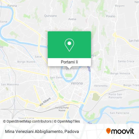 Mappa Mina Veneziani Abbigliamento