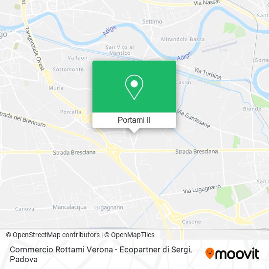 Mappa Commercio Rottami Verona - Ecopartner di Sergi