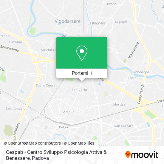 Mappa Cespab - Centro Sviluppo Psicologia Attiva & Benessere