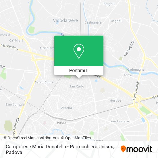Mappa Camporese Maria Donatella - Parrucchiera Unisex