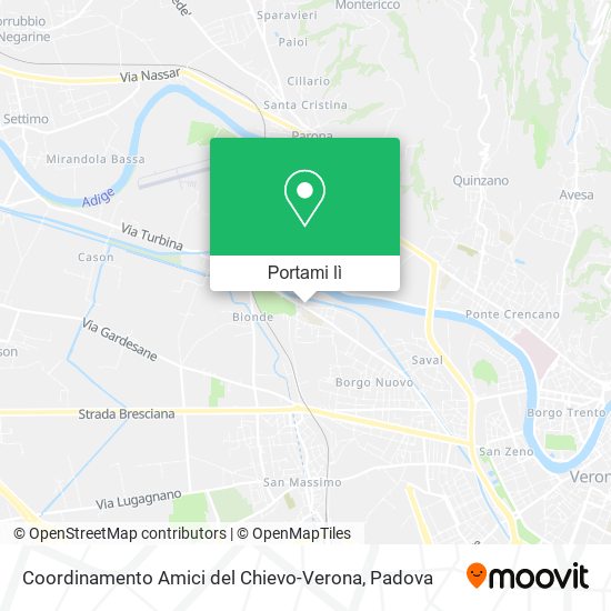Mappa Coordinamento Amici del Chievo-Verona
