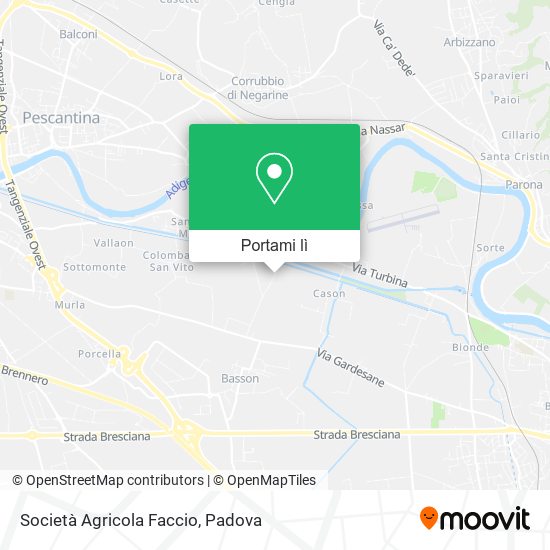 Mappa Società Agricola Faccio