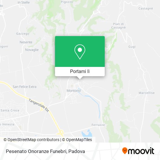 Mappa Pesenato Onoranze Funebri