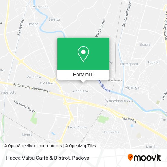 Mappa Hacca Valsu Caffè & Bistrot