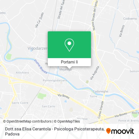 Mappa Dott.ssa Elisa Cerantola - Psicologa Psicoterapeuta