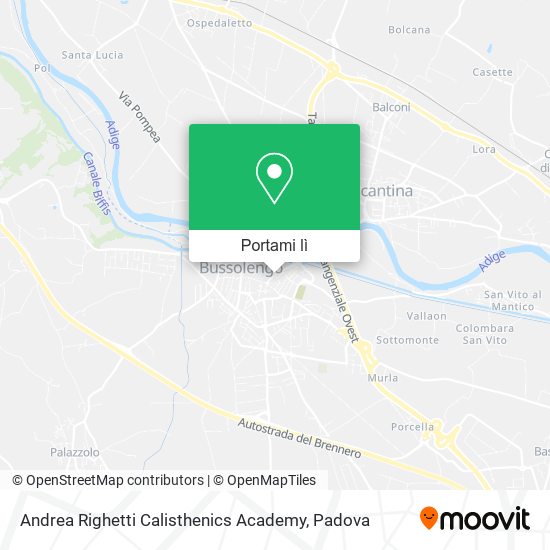 Mappa Andrea Righetti Calisthenics Academy