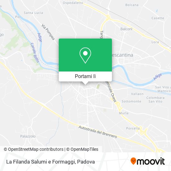 Mappa La Filanda Salumi e Formaggi
