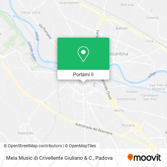 Mappa Mela Music di Crivellente Giuliano & C.