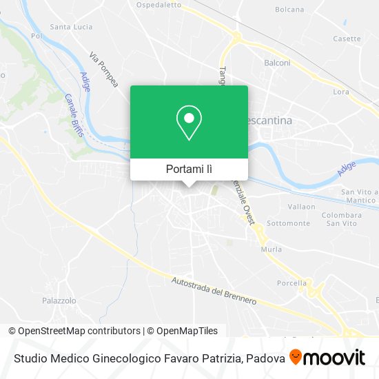 Mappa Studio Medico Ginecologico Favaro Patrizia