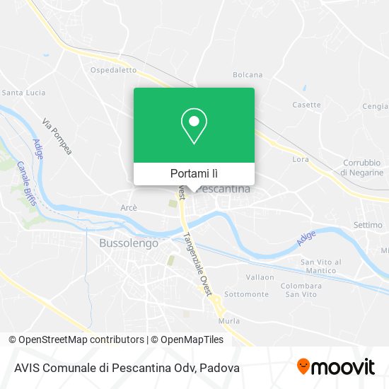 Mappa AVIS Comunale di Pescantina Odv