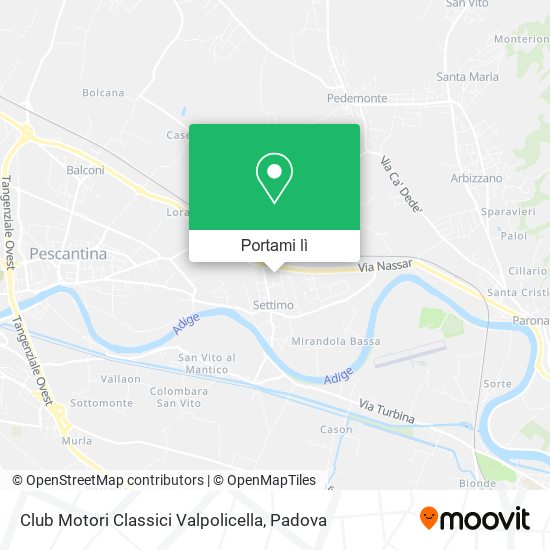Mappa Club Motori Classici Valpolicella