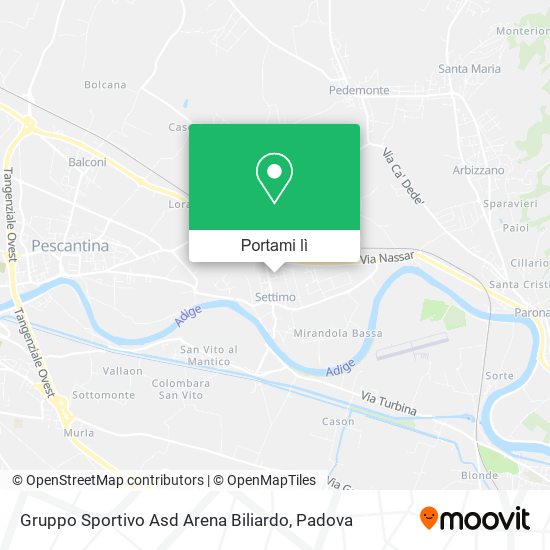 Mappa Gruppo Sportivo Asd Arena Biliardo