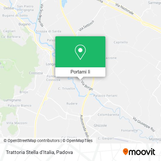 Mappa Trattoria Stella d'Italia