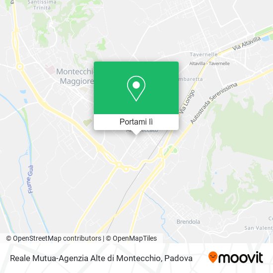 Mappa Reale Mutua-Agenzia Alte di Montecchio