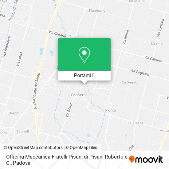 Mappa Officina Meccanica Fratelli Pisani di Pisani Roberto e C.