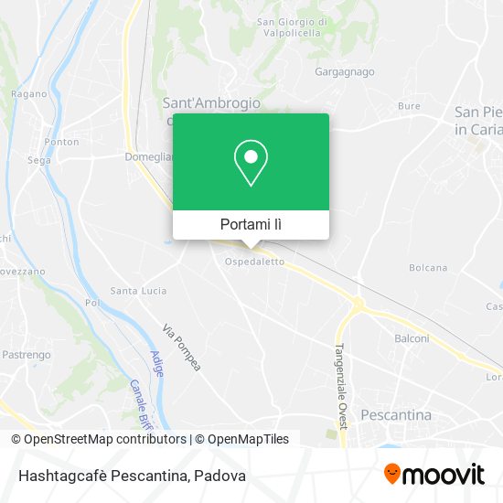 Mappa Hashtagcafè Pescantina