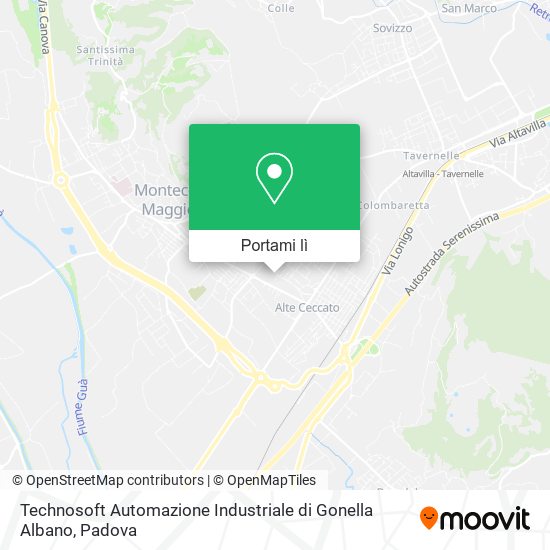 Mappa Technosoft Automazione Industriale di Gonella Albano