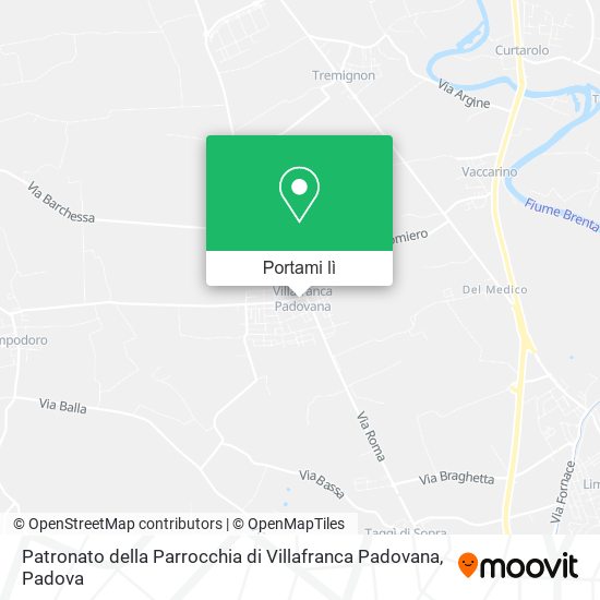 Mappa Patronato della Parrocchia di Villafranca Padovana