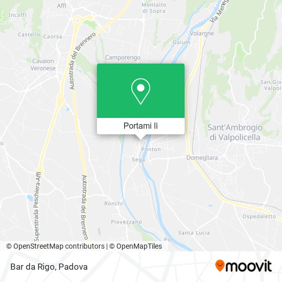 Mappa Bar da Rigo