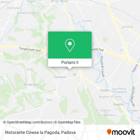 Mappa Ristorante Cinese la Pagoda