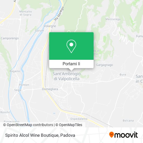 Mappa Spirito Alcol Wine Boutique