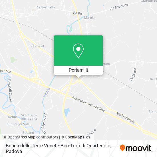 Mappa Banca delle Terre Venete-Bcc-Torri di Quartesolo