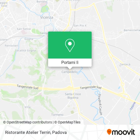 Mappa Ristorante Atelier Terrin