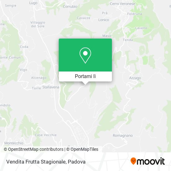 Mappa Vendita Frutta Stagionale