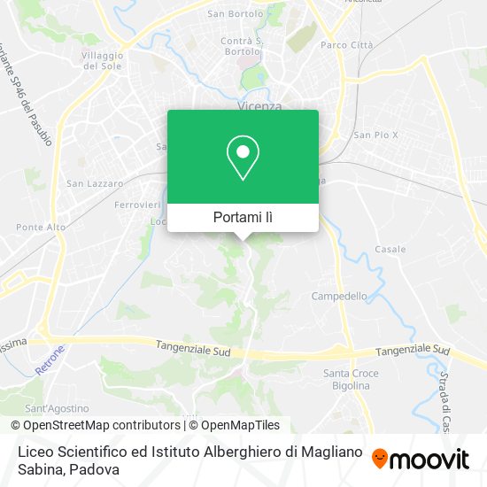 Mappa Liceo Scientifico ed Istituto Alberghiero di Magliano Sabina
