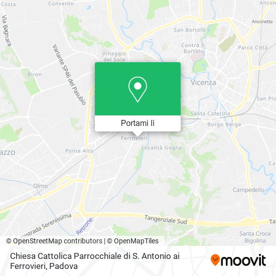 Mappa Chiesa Cattolica Parrocchiale di S. Antonio ai Ferrovieri