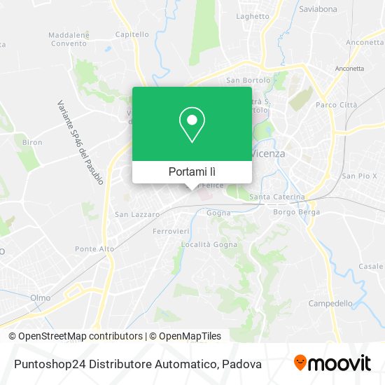 Mappa Puntoshop24 Distributore Automatico