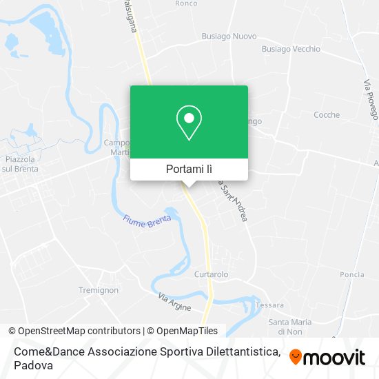 Mappa Come&Dance Associazione Sportiva Dilettantistica