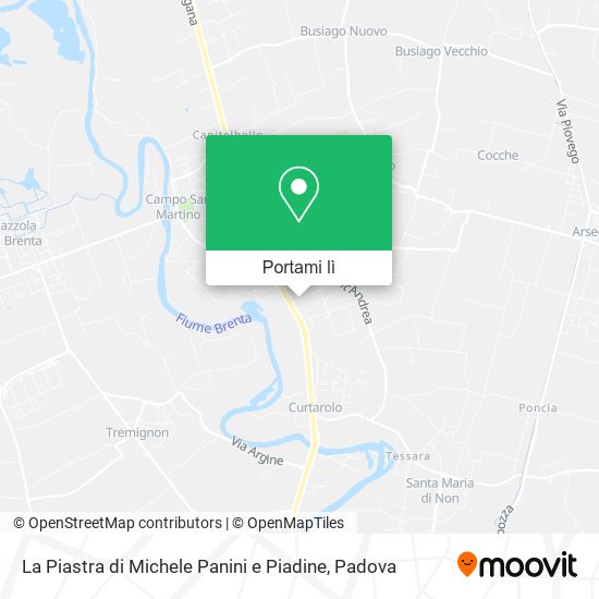 Mappa La Piastra di Michele Panini e Piadine