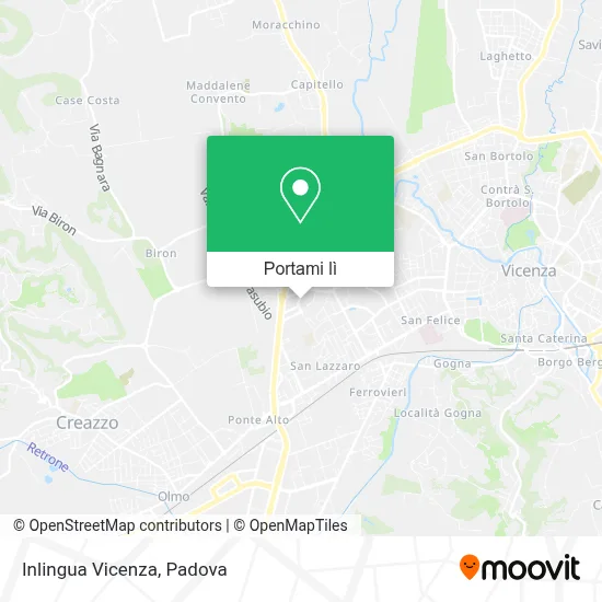 Mappa Inlingua Vicenza