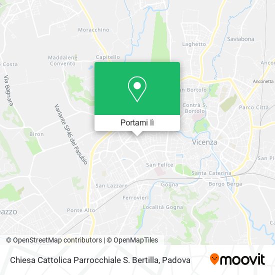 Mappa Chiesa Cattolica Parrocchiale S. Bertilla