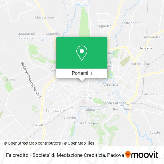 Mappa Faicredito - Societa' di Mediazione Creditizia