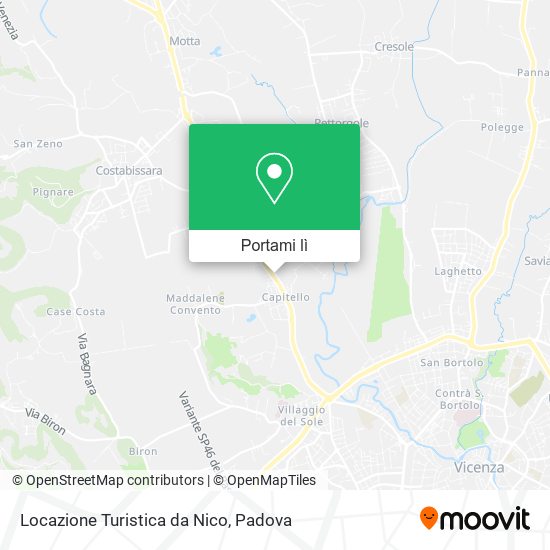 Mappa Locazione Turistica da Nico