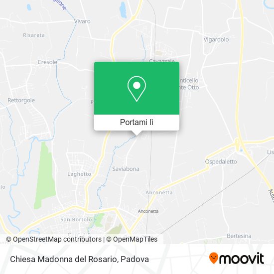 Mappa Chiesa Madonna del Rosario