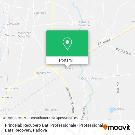 Mappa Princelab Recupero Dati Professionale - Professional Data Recovery