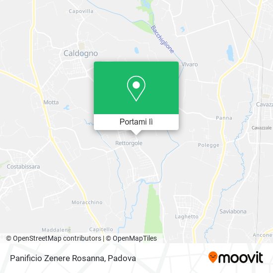 Mappa Panificio Zenere Rosanna