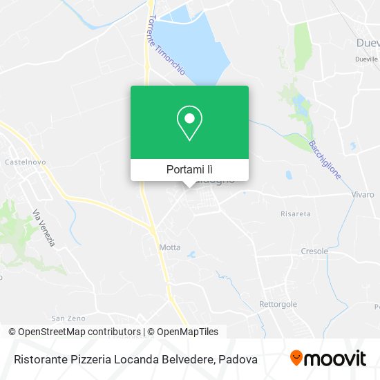 Mappa Ristorante Pizzeria Locanda Belvedere