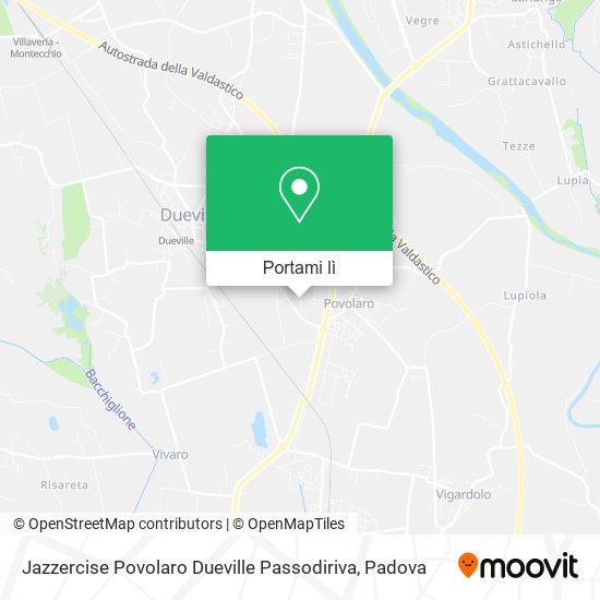 Mappa Jazzercise Povolaro Dueville Passodiriva