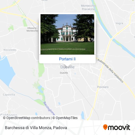 Mappa Barchessa di Villa Monza