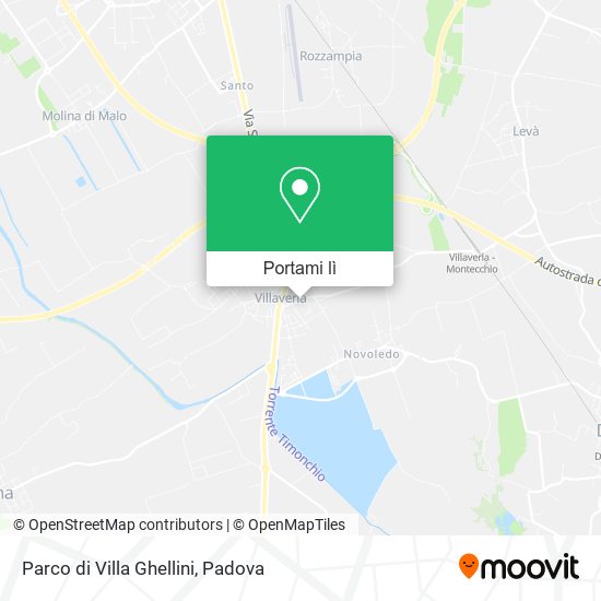Mappa Parco di Villa Ghellini