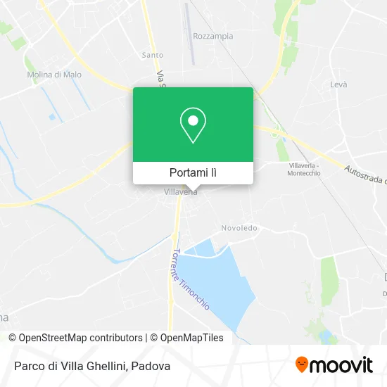 Mappa Parco di Villa Ghellini