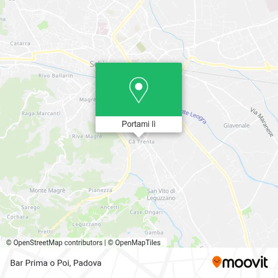 Mappa Bar Prima o Poi