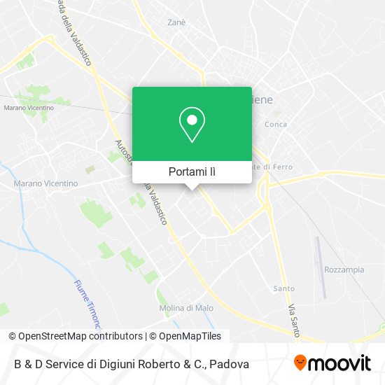 Mappa B & D Service di Digiuni Roberto & C.