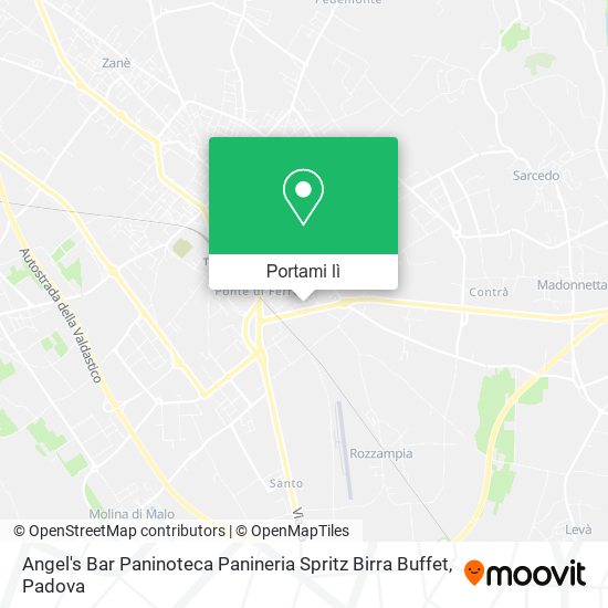 Mappa Angel's Bar Paninoteca Panineria Spritz Birra Buffet